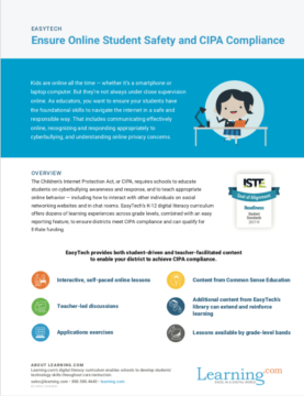 Cipa Compliance one-sheet